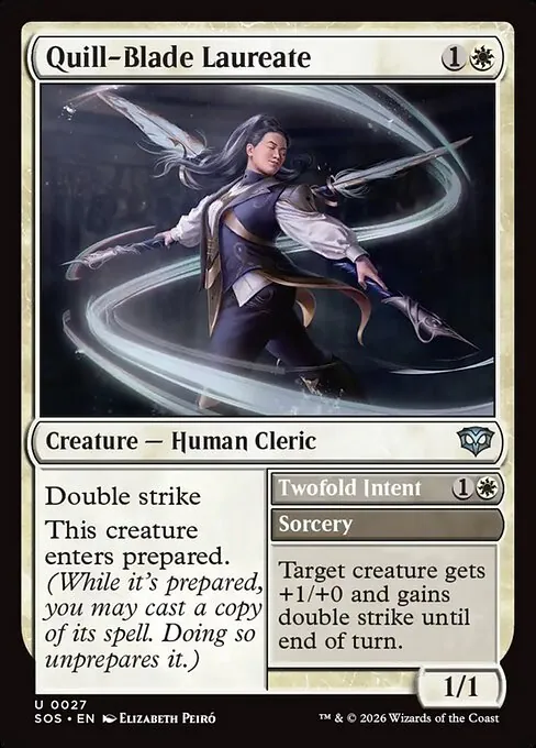 Quill-Blade Laureate // Twofold Intent 027/281