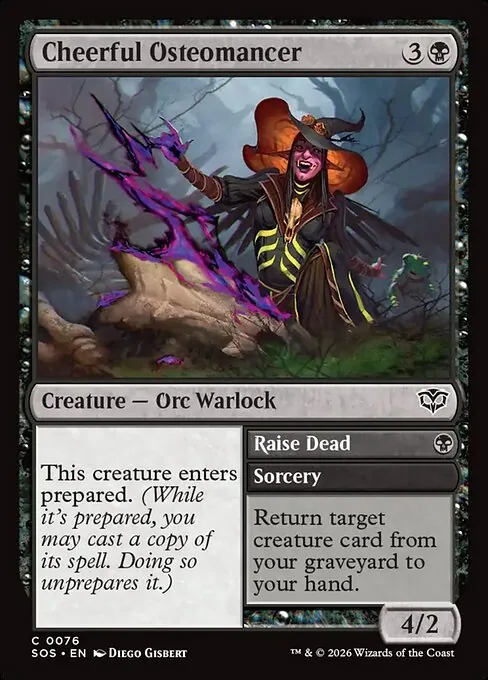 Cheerful Osteomancer // Raise Dead 076/281