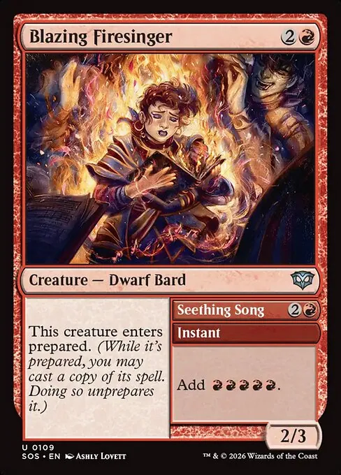 Blazing Firesinger // Seething Song 109/281