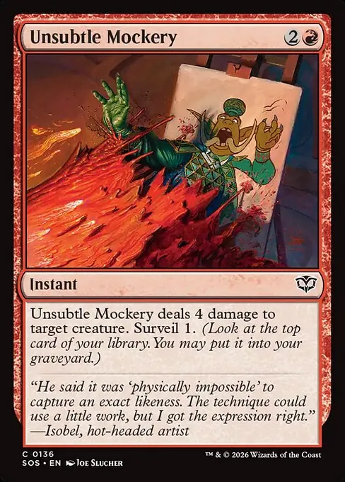 Unsubtle Mockery 136/281