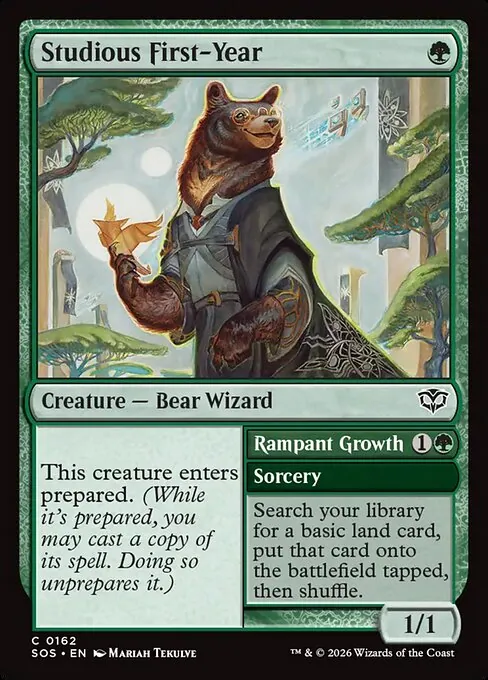 Studious First-Year // Rampant Growth 162/281