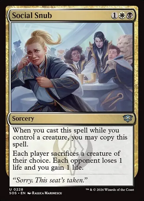 Social Snub 228/281