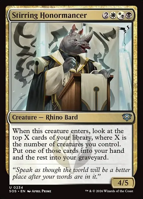 Stirring Honormancer 234/281