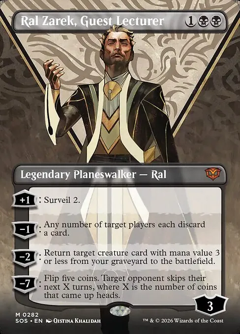 Ral Zarek, Guest Lecturer 282/281