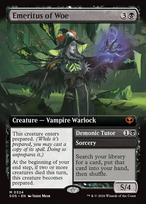 Emeritus of Woe // Demonic Tutor 324/281