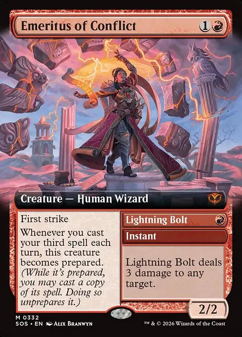 Emeritus of Conflict // Lightning Bolt 332/281