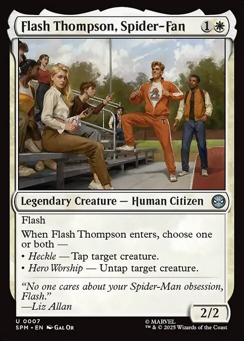 Flash Thompson, Spider-Fan 007/198