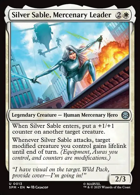 Silver Sable, Mercenary Leader 013/198