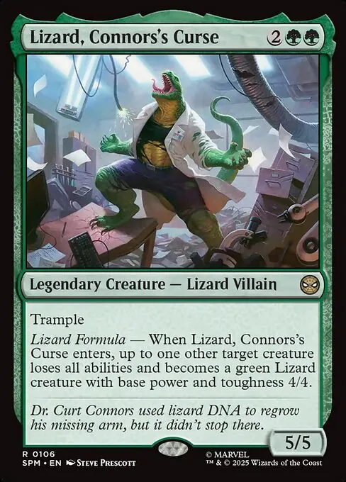 Lizard, Connors's Curse 106/198