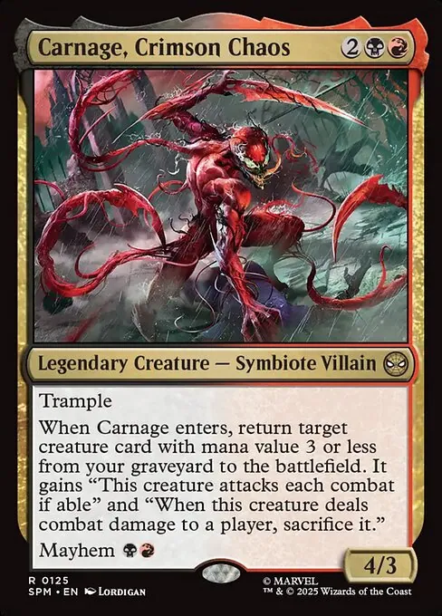 Carnage, Crimson Chaos 125/198