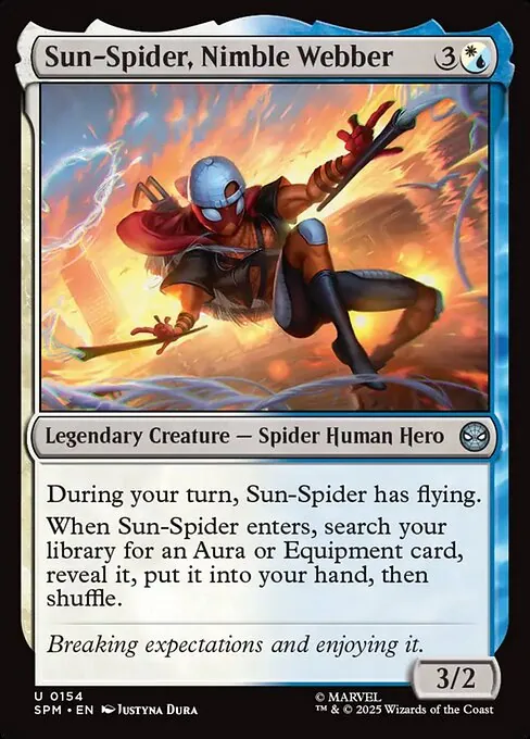 Sun-Spider, Nimble Webber 154/198