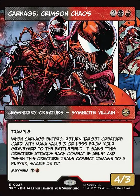Carnage, Crimson Chaos 227/198