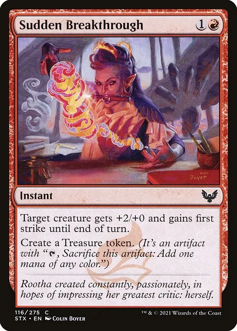 Sudden Breakthrough 116/275