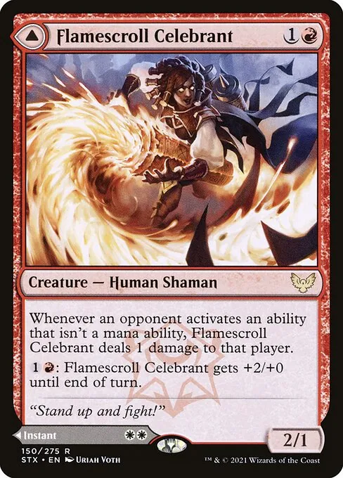 Flamescroll Celebrant // Revel in Silence 150/275