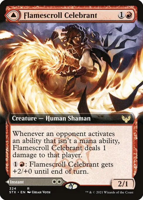 Flamescroll Celebrant // Revel in Silence 324/275