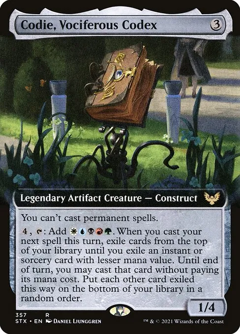 Codie, Vociferous Codex 357/275