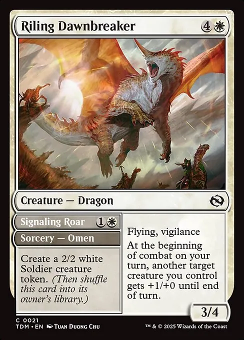 Riling Dawnbreaker // Signaling Roar 021/291