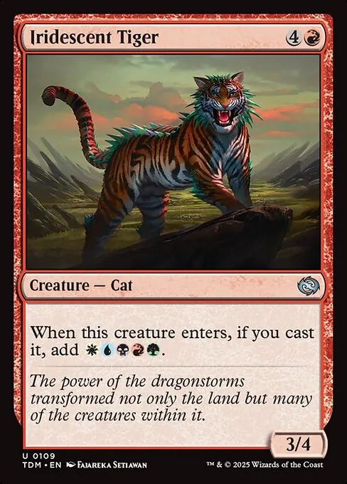 Iridescent Tiger 109/291