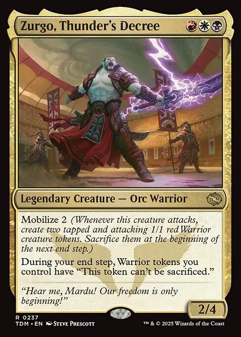 Zurgo, Thunder's Decree 237/291