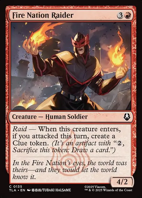 Fire Nation Raider 135/296