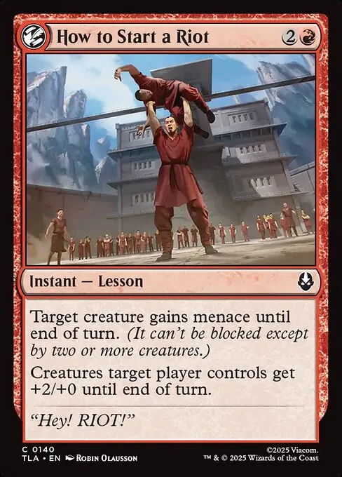 How to Start a Riot 140/296