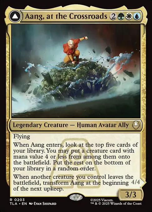 Aang, at the Crossroads // Aang, Destined Savior 203/296