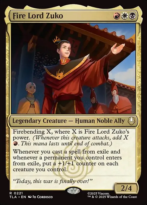 Fire Lord Zuko 221/296