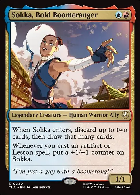 Sokka, Bold Boomeranger 240/296