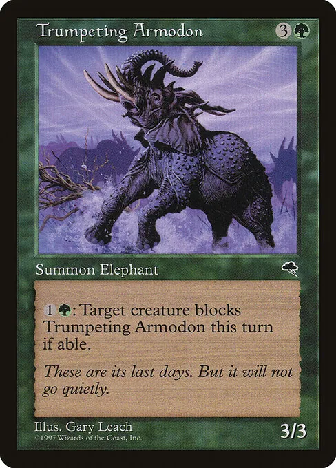 Trumpeting Armodon 262/357
