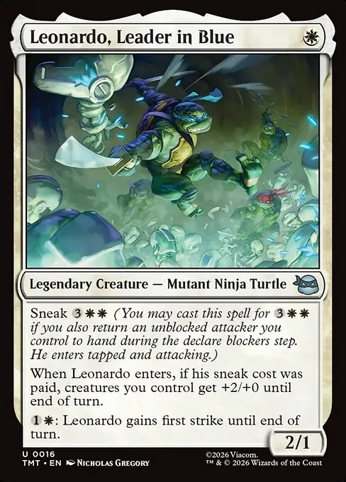Leonardo, Leader in Blue 016/205