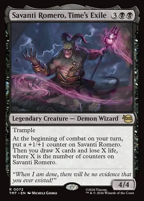 Savanti Romero, Time's Exile 072/205