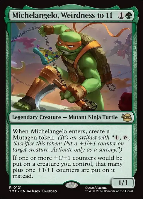 Michelangelo, Weirdness to 11 121/205