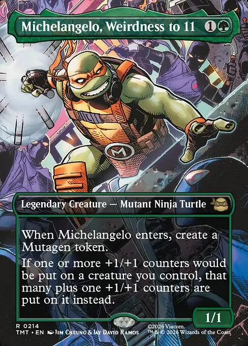 Michelangelo, Weirdness to 11 214/205