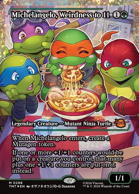 Michelangelo, Weirdness to 11 298/205