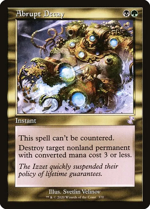 Abrupt Decay 370/410