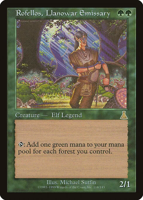 Rofellos, Llanowar Emissary 118/143