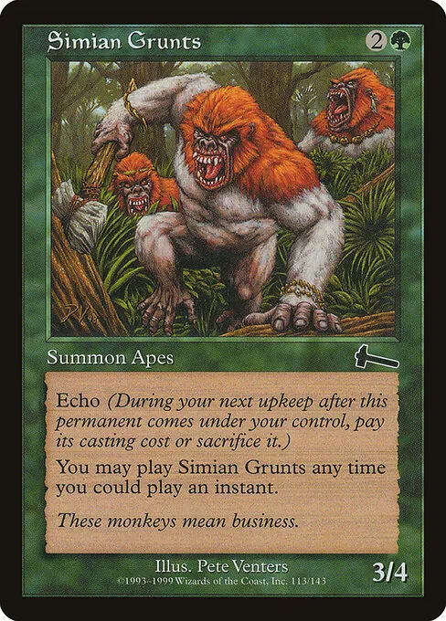 Simian Grunts 113/143
