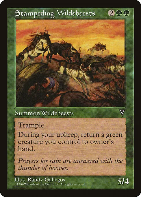 Stampeding Wildebeests 121/167