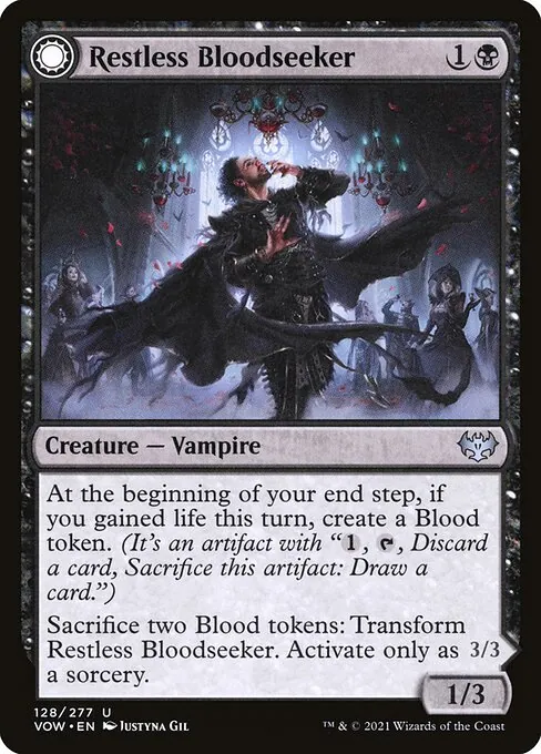 Restless Bloodseeker // Bloodsoaked Reveler 128/277