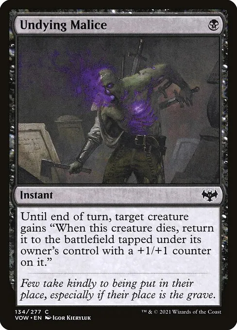 Undying Malice 134/277