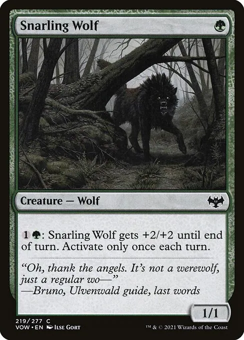 Snarling Wolf 219/277