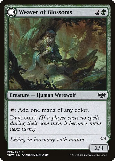 Weaver of Blossoms // Blossom-Clad Werewolf 226/277