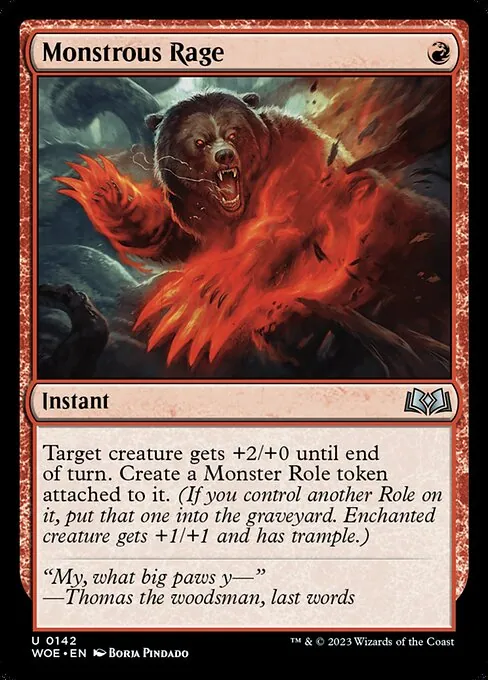 Monstrous Rage 142/291