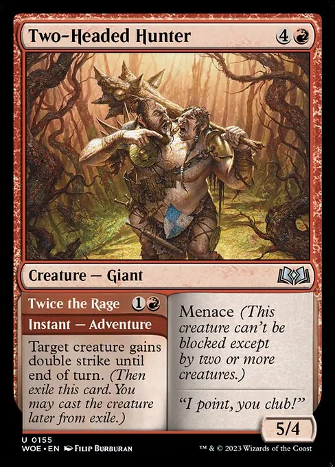 Two-Headed Hunter // Twice the Rage 155/291