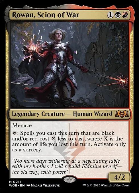 Rowan, Scion of War 211/291