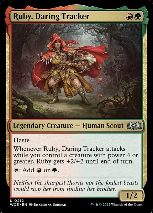 Ruby, Daring Tracker 212/291