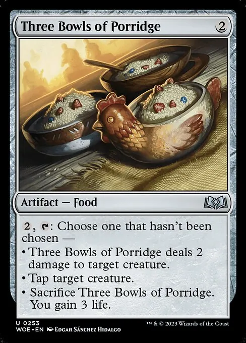 Three Bowls of Porridge 253/291