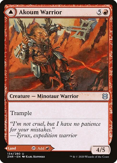Akoum Warrior // Akoum Teeth 134/280