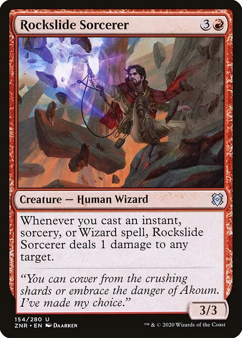Rockslide Sorcerer 154/280