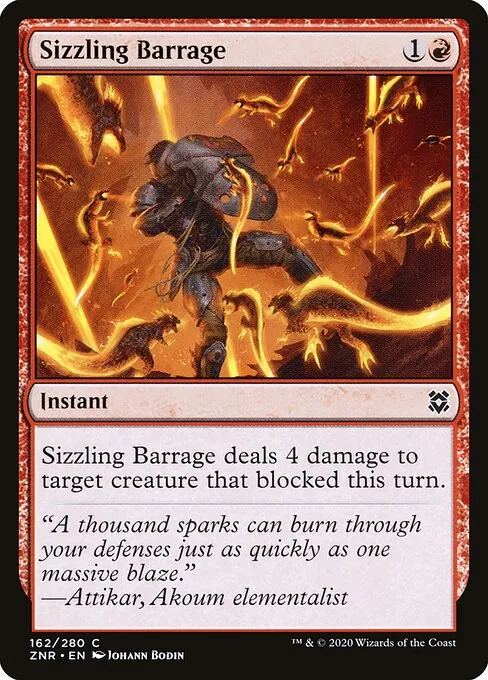 Sizzling Barrage 162/280